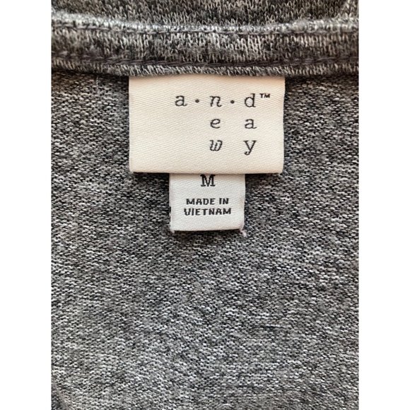 a.new.day Grey Tie Sleeve Top M - Picture 5 of 7